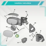 Car Outside Outdoor Transit Air Temperature Sensor 6445F9 Fit for PEUGEOT 206 207 208 306 307 407 Citroen C3 C4 C5 C6 C8 6445.F9 - Image 4