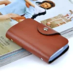Genuine Leather 26 Slots Card Holder Photo Organizer Bag Cowhide ID Credit Bank Business Clip Case Coin Wallet For Men Women - Image 4