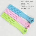 مساج  Massage Stick Silicone Guasha Three Fingered Racket Massage Tools Meridian Clapping Stick Body Relaxation Massager 마사지 - Image 6