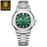 POEDAGAR Luxury Man Wristwatch Business Stainless Steel Quartz Men Watch Waterproof Luminous Date Square Men's Watches Clock+Box - Image 10
