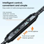 Type C/3.5mm Earphones Wired Headset Hifi Sound Quality In Ear Headphones Sport Music Noise reduction Earbuds For Phone Computer - Image 6