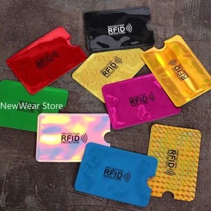 RFID Blocking Card Sleeve Aluminum Foil Anti-theft Swipe Anti-demagnetization Case Shielding Bag