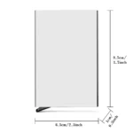 Rfid Credit Card Holder Metal Ultra-thin Anti-theft Man Wallet Pop-up Minimalist Wallet Silver Metal Wallet ,Pink Flower Pattern - Image 4