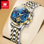 OLEVS Top Luxury Brand Quartz Couple Watch Waterproof Watch Lover Gift Nightglow Classic Date Week Clock His or Her Set Watch - Image 7