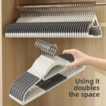10PCS Multifunctional Clothes Hanging Household Hangers Non-slip Dormitory Bedroom Special Storage Clothes Hanging No Trace - Image 3