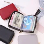 26 Card Slots for Men and Women Multi-card Sleeve Small Wallet New Zipper Card Page Ladies Driver's License Card Bag Horizontal