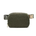 New Metal Buckle Sherpa Belt Bag Women Lamb Cashmere Chest Bag Bum Bag Crossbody  Everywhere Teddy Travel Waist Bag Fanny Pack - Image 3