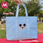 Classic Noir Tote with Jumbo Mickey Patch Large Capacity Shoulder Bag Fashion Minnie Handbag Bags Female Travel Shopping Bag - Image 9