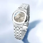 GOOBASEN Women's Watch Elegant Small Original Quartz Watch for Ladies Luminous Date Waterproof Stainless Steel Wristwatch Fashio - Image 2