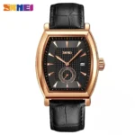 SKMEI 9306 Fashion Quartz Mens Watches Luxury Leather Date Calendar Waterproof Sport Men Wristwatches Clock  Relojes Para Hombre - Image 7