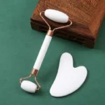 Gua Sha Massage Board for Face Rose Pink Guasha Set Plate Jade Face Massager Scrapers Tools for Face Neck Back Body - Image 4
