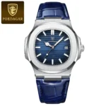 POEDAGAR Luxury Man Wristwatch Business Stainless Steel Quartz Men Watch Waterproof Luminous Date Square Men's Watches Clock+Box - Image 13