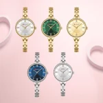 CURREN Luxurious and Elegant Round Dial with Stainless Steel Bracelet Fashion Dress Quartz Watches for Women - Image 4