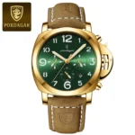 POEDAGAR Luxury Military Watch For Men Waterproof Luminous Leather Man Watch Quartz High Quality Men's Sports Watches Male Reloj - Image 10