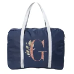 Duffle Bag Travel Storage Bag Set Clothes Tidy Organizer Business Trip Foldable Pouch Unisex Travel Kit Rose Gold Letter Series - Image 22