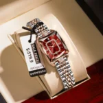 POEDAGAR Luxury Watch For Woman Elegant Waterproof Calendar Ladies Watch Rectangle Stainless Steel Quartz Women's Watches Female - Image 2