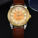 LONGLUX automatic man watch business leisure dating mechanical wristwatches day date waterproof leather  mens watch men gift - Image 7