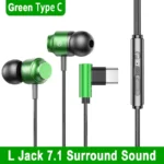 For Galaxy 90° Jack Wired Gaming Headset HiFi Surround Sound With Mic 3.5mm Type C Music Headphones For Samsung S24 23 iPhone 15 - Image 8