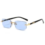 Fashion Rimless Sunglasses Men Women Populare Frameless Sun Glasses Male Female Classic Small Square Summer Traveling Shades - Image 15