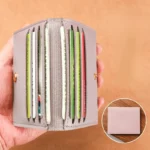Ultra-thin Small Bank Cards Multi Card Slot Card Holder Wallet Women Men Credit Cards Bag Male Card Holder Solid Leather Wallet - Image 12