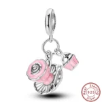 Dessert Afternoon Tea Series 925 Silver Coffee Cake Pizza Fries Sweet Charms Beads 3mm DIY Fine Jewelry Making - Image 59