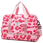 Spacious & Durable Women's Carry-On Travel Bag with Animal Print Nylon Large Capacity Sports Gym Bag  Weekend Overnight Bag - Image 7