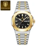 POEDAGAR Fashion Square Men Clock Waterproof Luminous Date Week Man Wristwatch High Quality Stainless Steel Quartz Men's Watches - Image 10