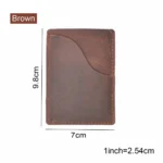 Moterm Genuine Leather Business Credit ID Card Holder Crazy Horse Leather Travel Credit Wallet Men Purse Case Wholesale - Image 8
