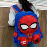Spiderman Backpacks Super Heroes Student School Bag Cartoon 3d Stereo Kindergarten Backpack Children's Travel Bag Gift - Image 2