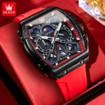 OLEVS 2942 Luxury Chronograph Quartz Watch For Men 44mm Big Dial Moon Phase Hand Clock Date Waterproof Original Fashion Watches - Image 10