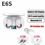 TWS E6S Wireless Bluetooth Headphones Waterproof Noise Cancelling LED Earbuds with Mic Wireless Headset  Bluetooth Earphones - Image 7
