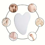 1pc Stainless Steel Gua Sha Tool, Ultra-thin Heart with Triangle Face And Hand Massager, Relax Metal Massager - Image 6