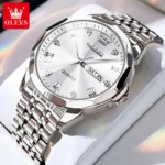 OLEVS 9931 Diamond Roman Scale Watch For Men Women Rhombus Mirror Auto Date Couple Watches Luxury Waterproof Original Hand Clock - Image 15