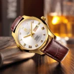 ROCOS Man retro fashion trend brand automatic mechanical watch men's watch waterproof belt Business Men's Watches - Image 2