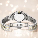 OLEVS Original Brand Elegant Women's Watches Waterproof Luminous Quartz Watch for Lady Necklace Bracelet Gift Box Set Calendar - Image 3