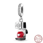 Dessert Afternoon Tea Series 925 Silver Coffee Cake Pizza Fries Sweet Charms Beads 3mm DIY Fine Jewelry Making - Image 51