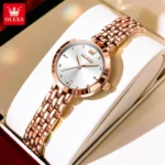 OLEVS 9992 Luxury Women's Watches Elegant Luxury Gold Watch for Women Quartz Waterproof Wristwatches Ladies Relojes Para Mujer - Image 2