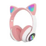 JST-28 Wireless Headphones Cat Ears Bluetooth Earphones Stereo Music Earbuds Bluetooth Sports Gaming Headset with Mic for Phones - Image 5