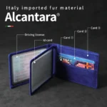 Auto Driver License Cover Alcantara suede Anti-Fur Car Driving Documents Case Credit Card Holder Universal Accessories