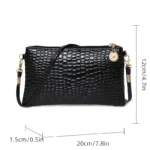 Mini Pu Fashion Women Shoulder Bag Messenger Bag Designer Luxury Crocodile Pattern Phone Coin Purse Girls Handbag Tote Bag - Image 2