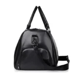 Retro New Short Trip Bag Large Capacity Sports Motorcycle Training Pu Waterproof Leisure Fitness Bag - Image 4