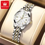 OLEVS 9998 Couple Watch Luxury Men Women Quartz Watch Dual Calendar Clock Waterproof Men's Women's Dating Couple Watch Set Gift - Image 9