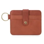 Mini Card	Holder Wallet for Men RFID Cardholder	with Zipper Women's Genuine Leather Purses High Quality Money Bag Gifts - Image 8