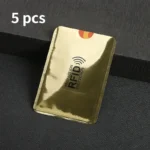5pcs Aluminium Anti Rfid Card Holder NFC Blocking Reader Lock Id Bank Card Holder Case Protection Metal Thin Credit Card Case - Image 11