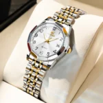 OLEVS Elegant Fashion Women's Watches Luxury Brand Original Quartz Watch for Ladies Waterproof Stainless Steel Luminous Date - Image 9