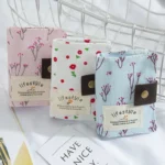 Rural Style Ladies Card Purse Floral Id Credit Card Holder Women Canvas Purse Wallet Pocket Case Mini Slim Card Holders - Image 3