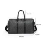 Men’s Black Traveling Bag Large Capacity Business Travel Luggage Bag Classic Full Body Printed Handbag Shoulder Bags for Men - Image 6