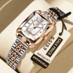 POEDAGAR Luxury Watch For Woman Elegant Waterproof Calendar Ladies Watch Rectangle Stainless Steel Quartz Women's Watches Female - Image 10