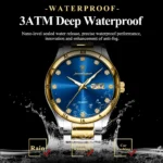 POEDAGAR Top Luxury Watch For Man Date Week Waterproof Luminous Man Wristwatch Quartz Stainless Steel Men's Watches Sports Reloj - Image 3