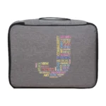 Men Briefcase Handbag Outdoor Travel Credentials Luggage Storage Bag Women Waterproof Text Letter Print Documents Organizer Case - Image 27